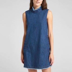 Gap Denim High Neck Dress
